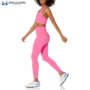 Fitness Wear New Design Push Workout High Waist <b>Knee</b>-Length Breathable Leggings for Women Colorful Stylish Good Quality Raccoon - Product Image 4