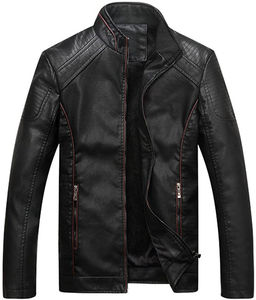แจ็คเก็ตหนังกันลมคุณภาพสูงสำหรับผู้ชาย ปี 2025  ออกแบบโลโก้ได้ตามต้องการ สไตล์ไฮสตรีท สำหรับฤดูหนาว พร้อมบริการ OEM ODM ผ้าแคนวาส - Product Image 1