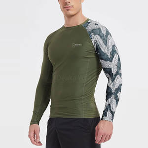 เสื้อและเสื้อท่อนบนผู้ชายแบบสั่งทำ OEM/ODM ออกแบบเองได้ ผลิตจากผ้าสแปนเด็กซ์/โพลีเอสเตอร์ ระบายเหงื่อได้ดี กระชับกล้ามเนื้อ พร้อมบริการพิมพ์ลายแบบซับลิเมชั่นสำหรับผู้ใหญ่ - Product Image 4