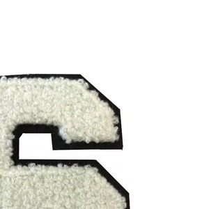 Transfert de chaleur mode 3D Logo grande lettre chiffres vêtement patchs de broderie sweats à capuche patchs en chenille personnalisés - Product Image 4