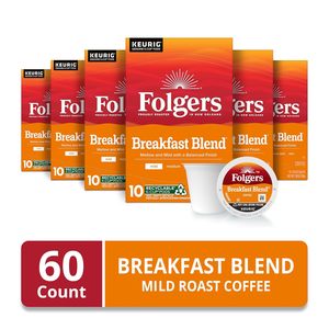 Café Folgers Breakfast Blend, torréfaction douce, dosettes Keurig K-Cup, 10 unités (lot de 6) - Product Image 3