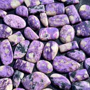 Charoite Gemstone Lot Cabochon en gros 100 pour cent naturel de qualité supérieure pour les bijoux faits à la main et l'artisanat - Product Image 2