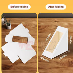 2025 Cajas de sándwich hechas profesionalmente Cajas de sándwich de alta calidad Cajas de sándwich plegables - Product Image 2
