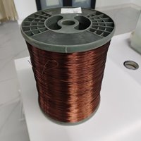Alambre de Aluminio Revestido de Cobre Esmaltado ECCA QZY-2/180, 30% Cobre, Especializado para Motores de Generadores