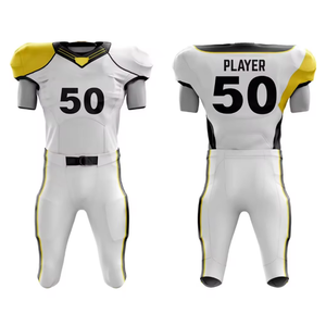 Kit d'uniforme de football sur mesure OEM grande taille à séchage rapide, maillot et pantalon respirants, impression par sublimation, options de transfert thermique complet 100% - Product Image 1
