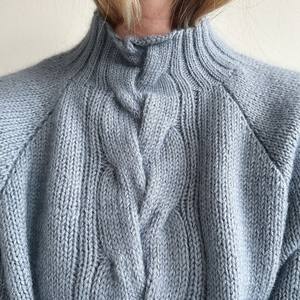 Alphatek chandails tricotés unisexes bleus de qualité supérieure Fabricant OEM Chandails fournisseur pour les marques vendeur chandail bon marché - Product Image 5