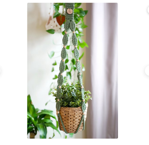 Macrame Plant Hanger,<b>Boho</b> Herb Pot <b>Hanging</b>,Modern Plant Accessories Customized Macrame Plant Hanger for <b>Wall</b> and Window - Product Image 1