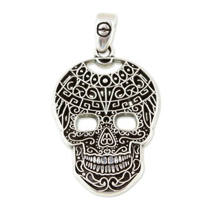 Tlaltecuhtli calavera colgante 925 plata esterlina estilo elegante encanto cristiano regalo para todos precio de fábrica joyería al por mayor - Product Image 1