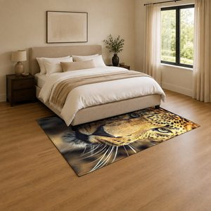 RUGS DEPOT LXDP-0722 Wholesale Beige Brown Bohemian Tribal Digital Printed Machine Washable Chenille Area Rug Non <b>Slip</b> - Product Image 3