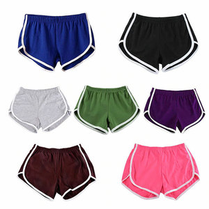 Men's Athletic Solid Print Cotton Gym Shorts Breathable Elastic Waist Sweat-Suit for Sports Fitness Casual Style Yoga Shorts - Product Image 2