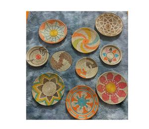 Tenture murale en jonc de mer tissé en usine du Vietnam/art et artisanat en jonc de mer pour la décoration d'hôtel à la maison - Product Image 3