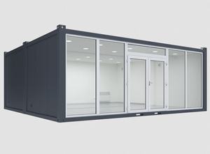 บ้านคอนเทนเนอร์ทรงสี่เหลี่ยม ดีไซน์ทันสมัย ระบายอากาศได้ดี พื้นที่กว้างขวาง ผนังกระจก 1 ด้าน รับประกัน 2 ปี ราคาพิเศษ - Product Image 4