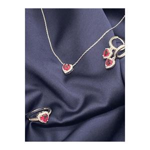SET orecchini collana cuore argento