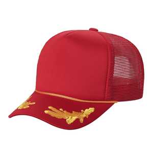 Cappello da camionista Stm in rete traspirante, regolabile, unisex, per adulti, primavera/estate, con visiera ricamata, a 6 pannelli. - Product Image 4