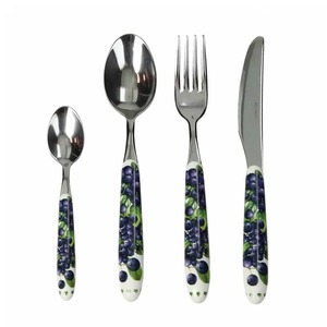 Cubiertos recubiertos de Color negro Cubiertos de acero inoxidable Ideal para cocina Mesa Café Hogar UseMetal Diseñador Mango Juego de 4 piezas - Product Image 6