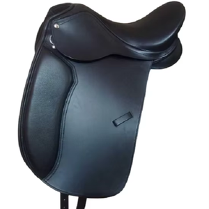 Haute qualité anglais tambour teint Dressage marron selles en cuir véritable cheval équipement fabricant en gros - Product Image 1
