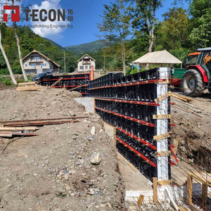 Beton duvar ve döşeme inşaatı için yeniden kullanılabilir ABS plastik kalıp sistemi - Product Image 4