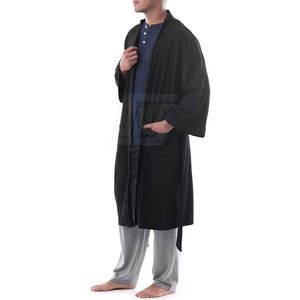 Men Bathrobes Organic Cotton Eco Friendly Hotel <b>Spa</b> <b>Robe</b> Custom Logo Bulk Manufacturer Men Bathrobes - Product Image 3