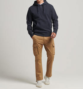 Sweat à capuche pour homme en molleton de coton d'hiver avec broderie 3D, style streetwear, multi-poches, manches longues, surdimensionné, fermeture éclair - Product Image 1