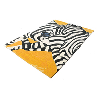 Meistverkaufter Luxuriöser Moderner Tierdruck Zebra-Teppich - Handgetufteter Woll-Teppich Rutschfest Haustierfreundlich für Wohnzimmer