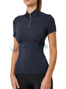 Camisa ligera para montar a caballo para mujer, ropa de montar elástica duradera, ropa ecuestre cómoda y transpirable para uso informal - Product Image 4