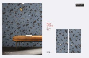 FLORI SHUTTEL Carreaux en porcelaine émaillée à finition sculptée aspect terrazzo - Product Image 2