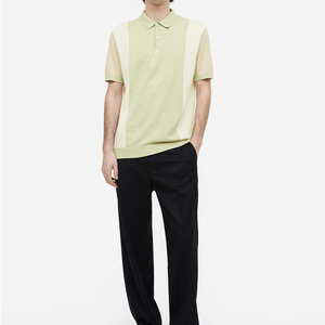 Pullover uni à la mode pour hommes Chemises grande taille coupe ajustée Polos décontractés à manches longues pour hommes - Product Image 4