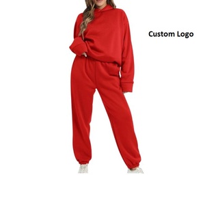 Conjunto de dos piezas, chándales deportivos para mujer, jersey de manga larga, sudaderas con capucha, pantalones de chándal, traje de invierno, exportación desde BD - Product Image 3