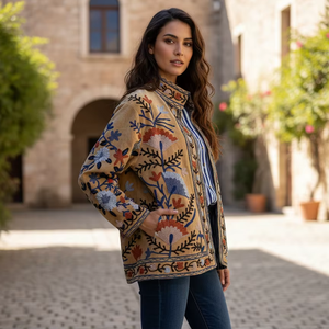 Veste Femme Automne Tricotée Velours Élégante Manches Longues Casual Vêtement Extérieur Solide Texturé Manteau Mode - Product Image 3