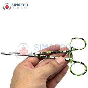 คีมหลอดเลือดแดงเสือดาวสีเขียวแบบใหม่คีมห้ามเลือดคีมทางการแพทย์ปรับแต่งโลโก้ได้พิมพ์ OEM & ODM - Product Image 1