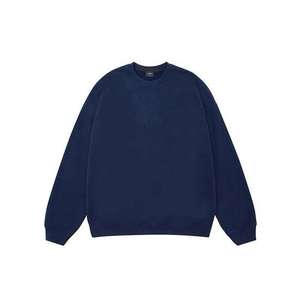 Diseño personalizado de los hombres 400GSM Heavy Cotton Fleece sudadera naranja al aire libre Casual Hoody 100% Plain Dyed Cotton OEM Winter - Product Image 5