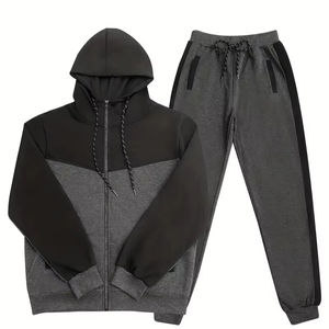 Survêtement Automne Hiver Hommes Nouveau Design Motif Solide Tendance Grande Taille Prix de Gros - Product Image 1