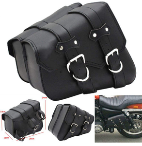 Bolsas impermeables para SILLÍN de motocicleta, bolsa de herramientas lateral de cuero Pu para motocicleta, bolsa de equipaje para puerta exterior - Product Image 5
