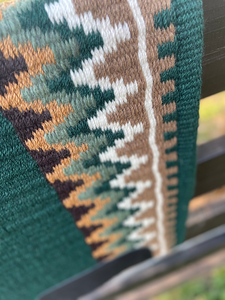 Western Show Horse Saddle Blanket Diseño de Nueva Zelanda Manta de sillín de lana hecha a mano Top Wool Saddle Pad Size - Product Image 4