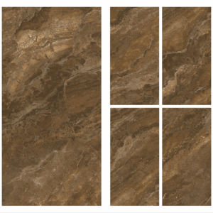 กระเบื้องพอร์ซเลนลายอิตาลีผิวมันเงาสูงสีน้ำตาลอามัลฟี - Product Image 1