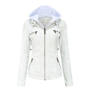 Nuevas chaquetas de cuero de imitación de otoño para mujer, abrigos, ropa de cuero negro para motocicleta para mujer, chaqueta, abrigo - Product Image 3