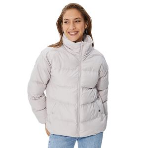 Veste décontractée pour femme avec logo personnalisé, design à col zippé, veste longue confortable et chaude pour l'hiver - Product Image 4