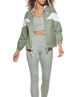 Veste coupe-vent élégante pour femmes pour la course à pied, le cyclisme, la randonnée-Respirante, imperméable, grande taille-avec capuche-pour la vente en gros d'automne