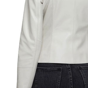 Vente en gros de haute qualité Veste en cuir pour femmes Design personnalisé Doublure en coton respirant à manches longues Vêtements de rue pour l'extérieur - Product Image 4