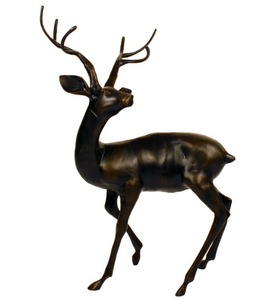 รูปปั้นกวางเรนเดียร์ตกแต่งคริสต์มาสทำด้วยมือรูปปั้นกวางขนาดใหญ่รูปปั้นตกแต่งคริสต์มาสทำด้วยมือ - Product Image 1