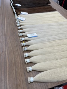 Venta flash Extensiones de cabello Remy crudo vietnamita a granel de la mejor calidad Cabello humano colorido Sin enredos Sin caída - Product Image 3