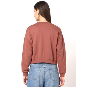 Impression typographique de la plus haute qualité avec sa propre conception Flexible léger vente chaude récolte femmes sweats - Product Image 4