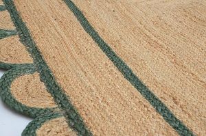 Tapis réversible de style bohème moderne tissé à la main tapis tressé en jute écologique tissé pour la maison-ensembles de tapis de chambre à coucher de porte - Product Image 2