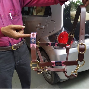 Collar de cabeza de caballo, cuero, plomo, estilo inglés, herrajes de latón macizo duraderos, tamaño personalizado - Product Image 3