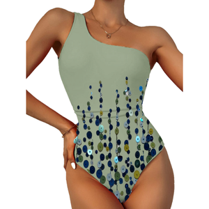 2025 Trendy Custom Theme Design Stylish Shiny <b>High</b> Quality Bathing Clothing Comfortable Breathable Tight Fit <b>Swimsuit</b> Cover Ups - Product Image 6