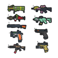 Parches tácticos de PVC con diseño 3D personalizado, de lona para exteriores, con gancho y bucle, para coser, con lentejuelas de goma, modelo RPG Bazooka fabricado