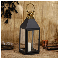 Lanterne en acier inoxydable de conception marocaine, fabriquée à la main, écologique, finition or brillant, haute, suspendue, pour mariage, maison, prix raisonnable