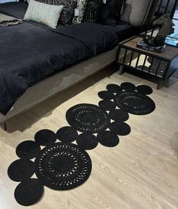 2025 Natural Material <b>Coaster</b> Vietnam Boho Hand Made Round Water Hyacinth <b>Woven</b> Table Decor Placemats - Product Image 1