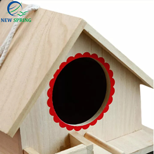Durable Solid Wood Bird House - Modern Style for Garden & Outdoor Use, OEM Export Made in VietNam - Product Image 4