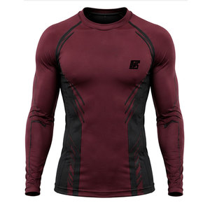 T-shirt de compression à manches longues pour homme, de qualité supérieure, pour le sport, la course à pied, la gym et l'entraînement. - Product Image 1